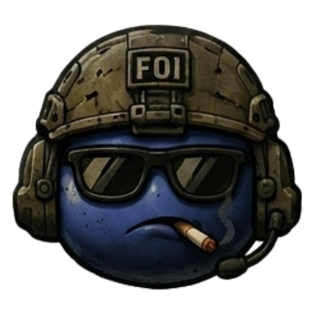 FOI soldier mascot